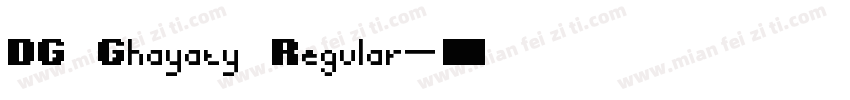 DG Ghayaty Regular字体转换